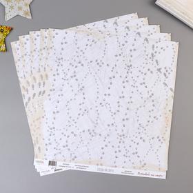 

Бумага для скрапбукинга "Следы на снегу" 30,5х30,5 см, 190 гр/м2