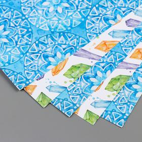 

Бумага для скрапбукинга "Магические кристаллы" 30,5х30,5 см, 190 гр/м2