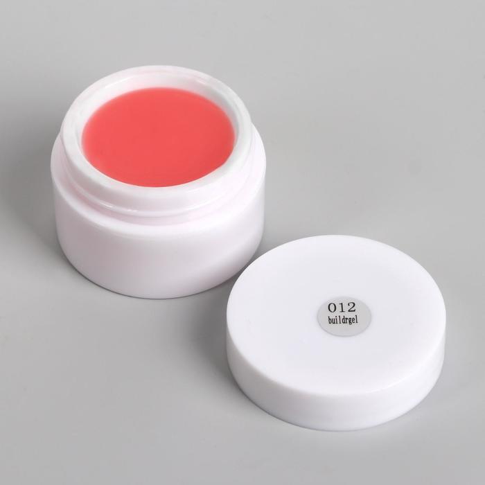 Fiber Gel для наращивания ногтей, со стекловолокном, камуфлирующий, LED/UV, 15 мл, цвет прозрачно-розовый
