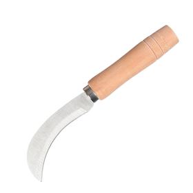 Нож садовый, 18 см, с деревянной ручкой Ош