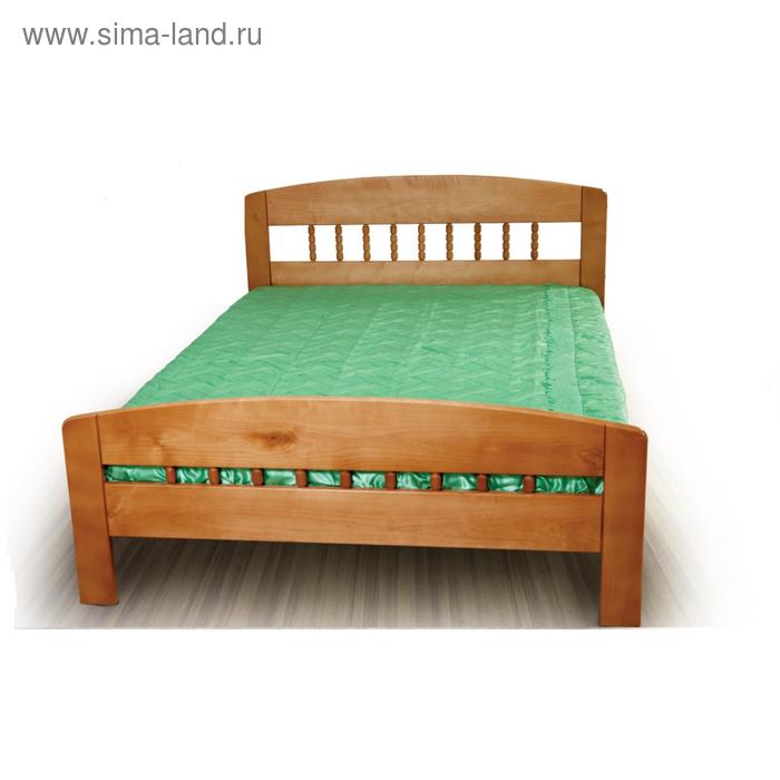 

Кровать «Тора», 800 × 2000, 2 высокие спинки, массив сосны, цвет бук