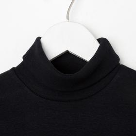 

Водолазка для мальчика, цвет чёрный, рост 128 см