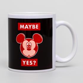 

Кружка сублимация Maybe yes, Микки Маус, 350 мл