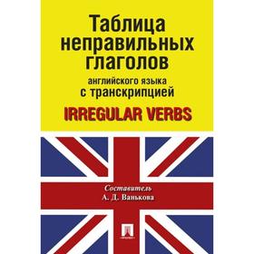 

Таблица неправильных глаголов английского языка с транскрипцией