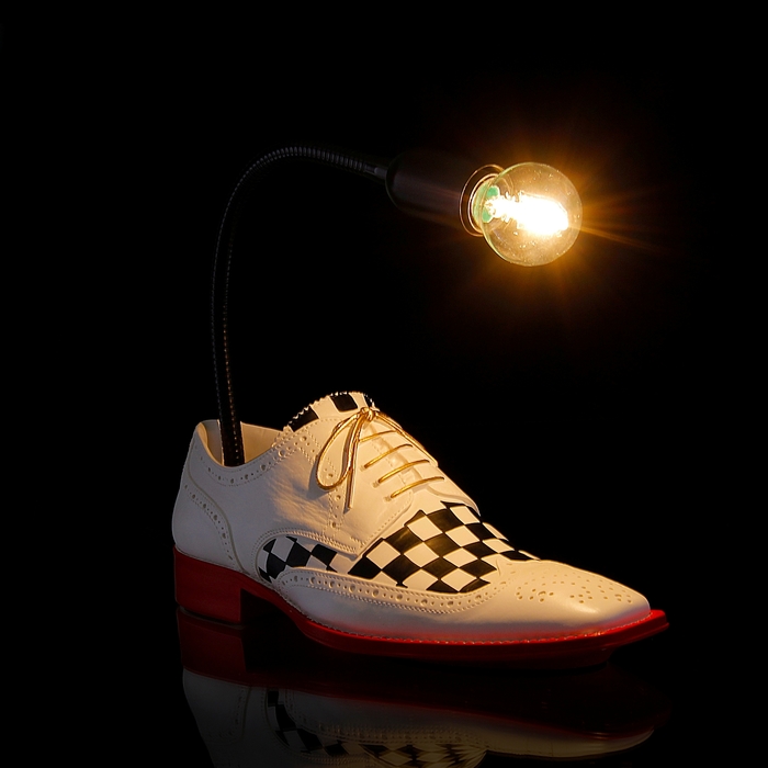 Лампа настольная "Ботинок денди"