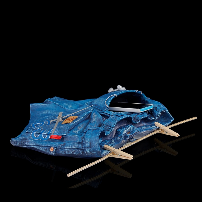 Часы настенные "Шорты джинсовые"