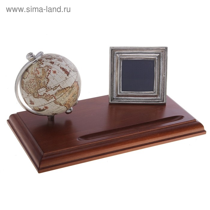

Настольный набор с глобусом и фоторамкой, 16,5 × 34 × 15 см