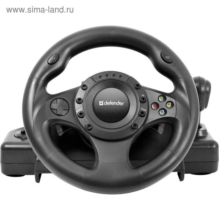 Руль Defender Forsage GTR USB, 12 кнопок, рычаг передач