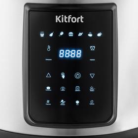 

Мультиварка-аэрогриль Kitfort КТ-215, 1000/1500 Вт, 6/2.8 л, LED-дисплей, серебристо-черная 553976