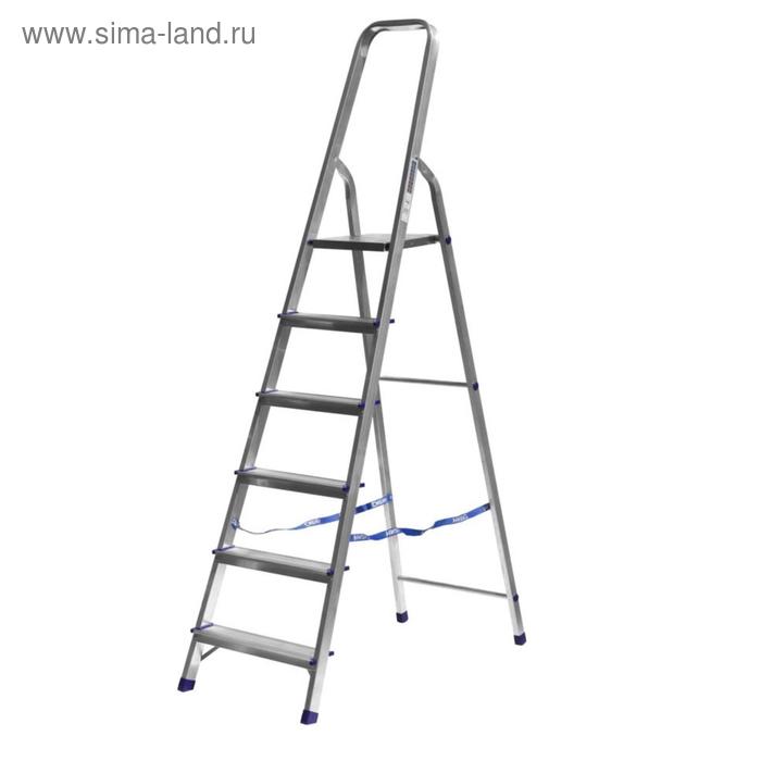 

Стремянка "СИБИН" 38801-6, алюминиевая, 124 см, 6 ступеней