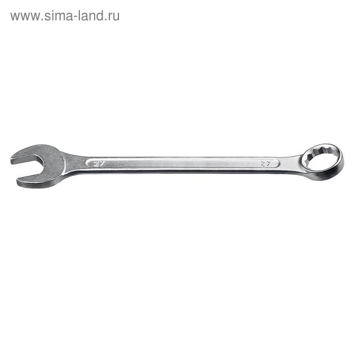 цена Ключ комбинированный гаечный СИБИН 27089-27, 27 мм
