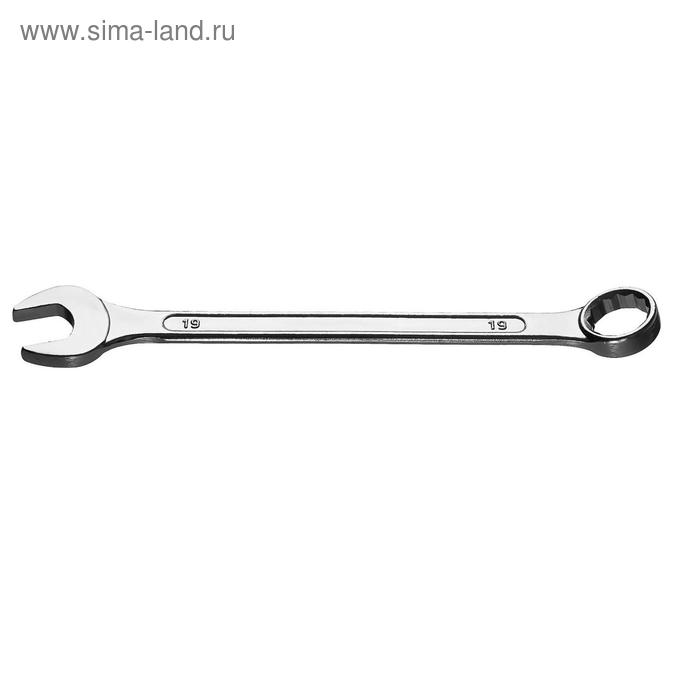 Ключ комбинированный гаечный СИБИН 27089-19_z01, 19 мм ключ гаечный комбинированный 19 мм сибин 27089 19