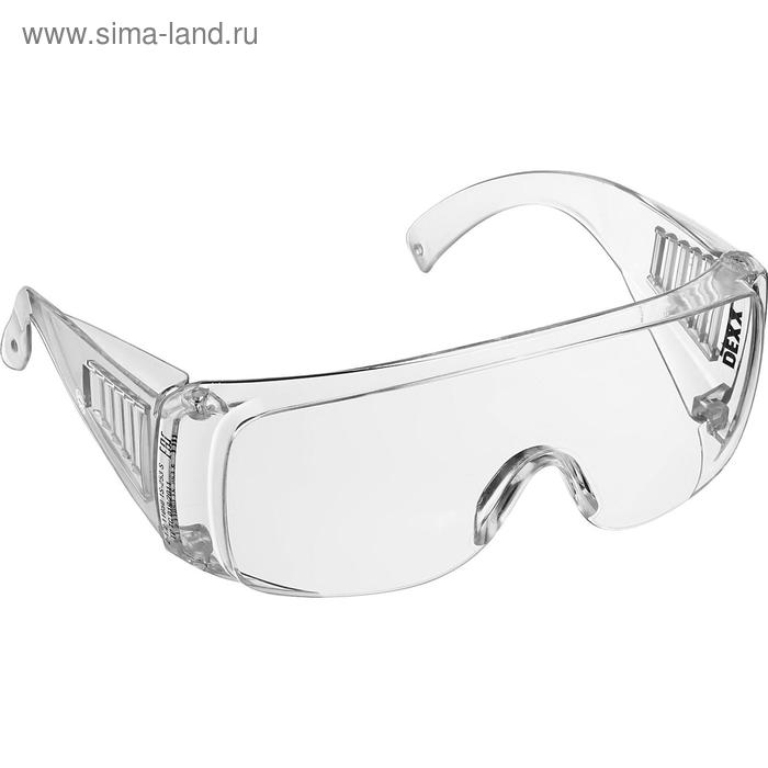 Очки защитные DEXX 11050_z01, открытого типа, с боковой вентиляцией, прозрачные