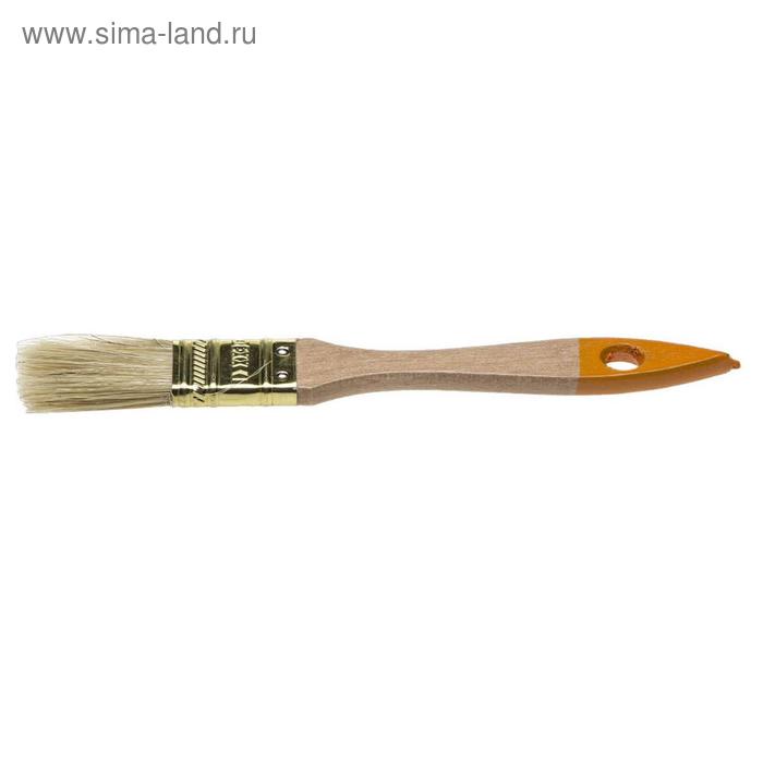 Кисть флейцевая DEXX 0100-020_z02, деревянная ручка, натуральная щетина, 20 мм