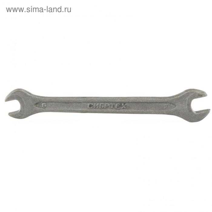 Ключ рожковый Сибртех 14320, фосфатированный, 6х7 мм, ГОСТ 2839 рожковый ключ 6х7 мм stmt72837 8 stanley