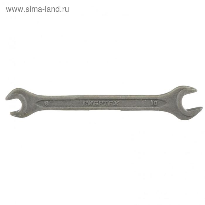 Ключ рожковый Сибртех 14321, фосфатированный, 8х10 мм, ГОСТ 2839