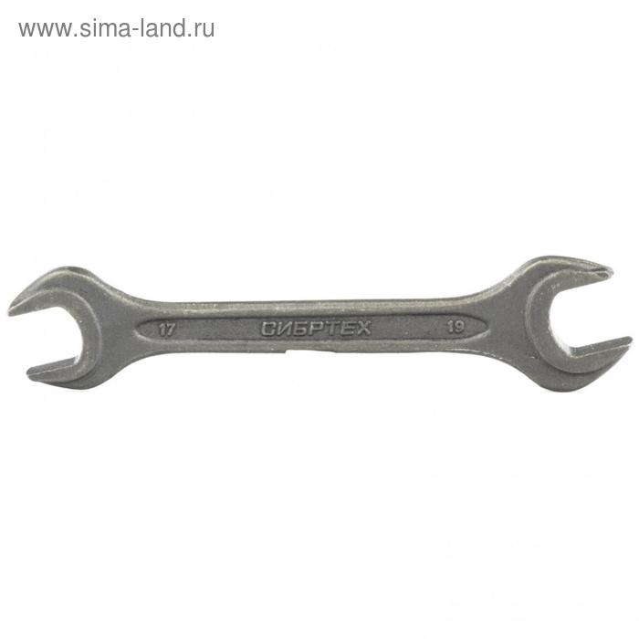 Ключ рожковый Сибртех 14328, фосфатированный, 17х19 мм, ГОСТ 2839