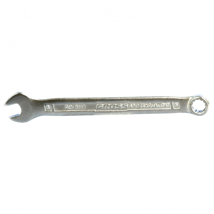 Ключ комбинированный Gross 15125, 6 мм, холодный штамп ключ комбинированный gross 15125 6 мм