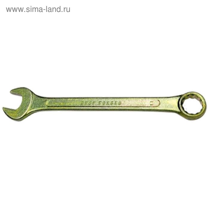 Ключ комбинированный Сибртех 14981, 15 мм, желтый цинк ключ рожковый 10 х 11 мм желтый цинк сибртех