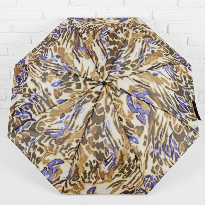 Зонт механический "Леопард", R=48см, цвет МИКС