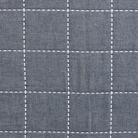 

Покрывало хлопковое Этель «Клетка синяя» 150х200 см