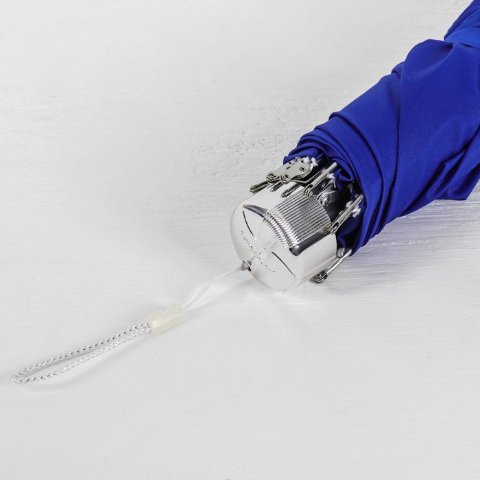 Зонт механический "Цветочки", R=50см, с проявляющимся рисунком, цвет синий