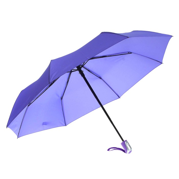 Зонт автоматический "Однотонный", R=50см, цвет сиреневый