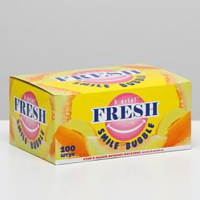 

Жевательная резинка Fresh smile bubble со вкусом дыни, 3 г