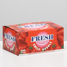 

Жевательная резинка Fresh smile bubble со вкусом клубники, 3 г