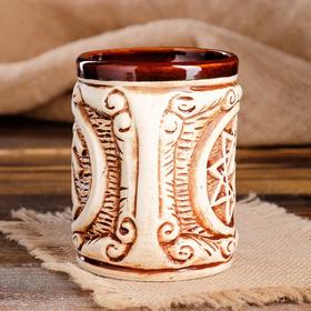 

Кружка "Солнечный крест", под шамот, керамика, 0.5 л
