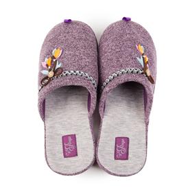 

Тапочки женские, цвет баклажан, размер 39