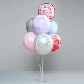 

Шары латексные 12" «Абстракция. Макарун», палочки, подставка, держатели, набор 7 шт.