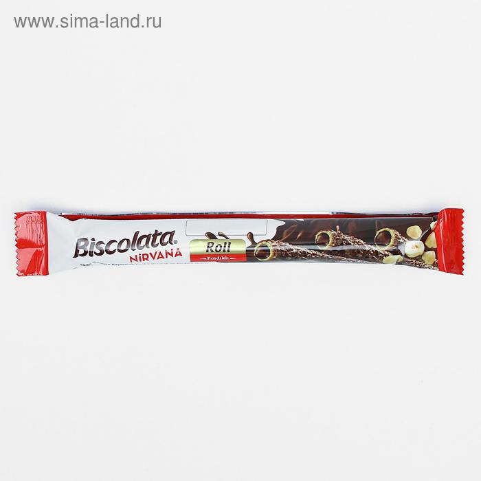 

Вафельная трубочка Biscolata с ореховой начинкой и фундуком, 28 г