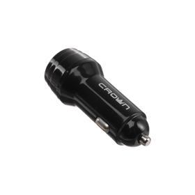 

Автомобильное зарядное устройство Crown CMCC-3011, 2 USB, 2.4 А, чёрное