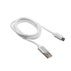 

Кабель Crown CMCU-3072M, micro USB - USB, 2 А, 1 м, белый
