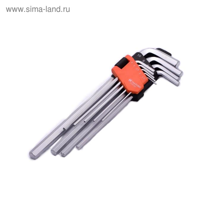 Набор ключей имбусовых шестигранных HARDEN 540608, HEX, CrV, 9 шт., 23 см