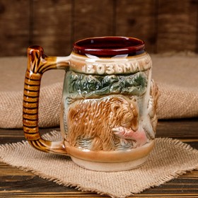 

Пивная кружка "Медведь", цветная, 1 л
