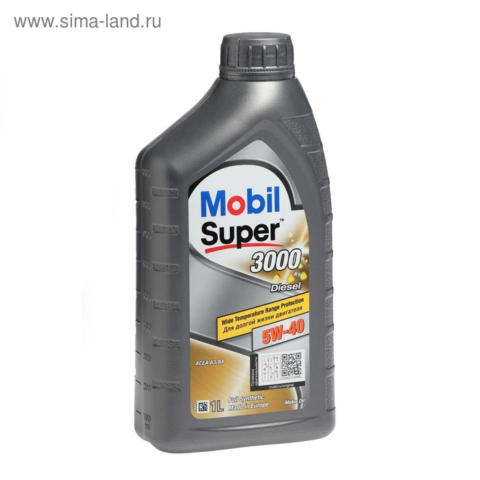 фото Моторное масло mobil super 3000 x1 diesel 5w-40, 1 л