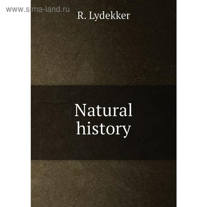 фото Natural history книга по требованию