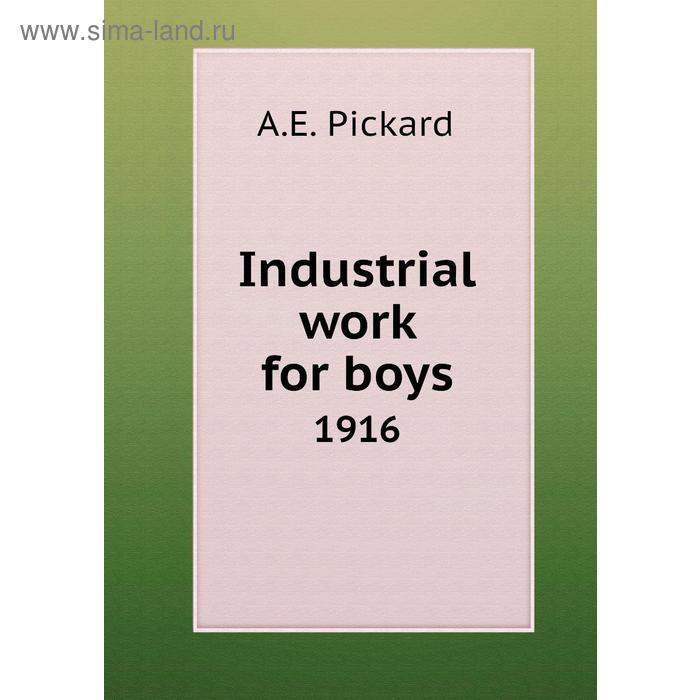 Книга Industrial work for boys1916