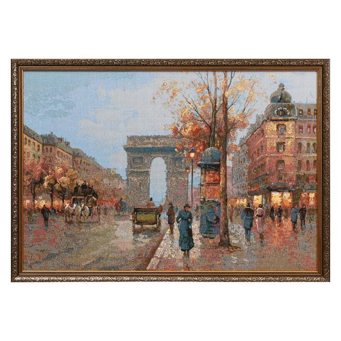 Гобеленовая картина Париж 78х57 см гобеленовая картина река 53 73 см