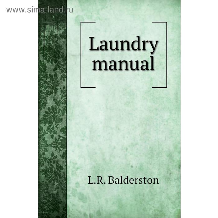 фото Laundry manual книга по требованию