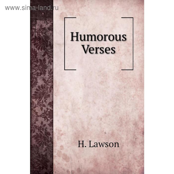 Книга Humorous Verses