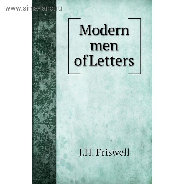 фото Modern men of letters книга по требованию