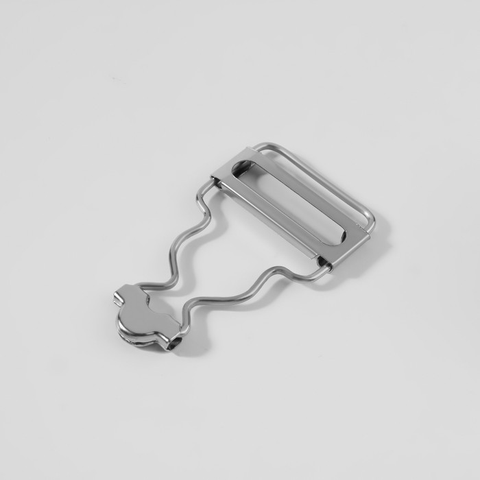 фото Застёжка для комбинезона, 25 мм, 10 шт, цвет серебряный арт узор