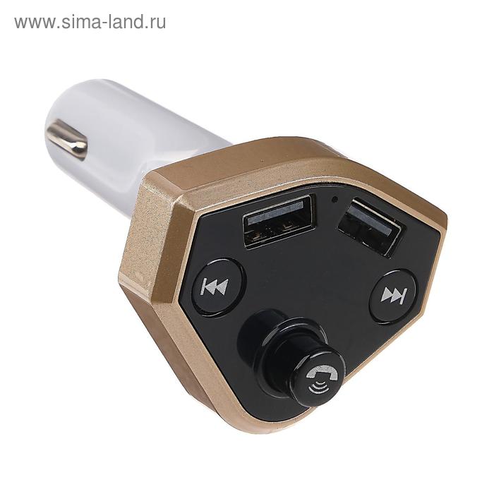 FM-трансмиттер, 12-24В, 2USB/WMA/MicroSD/Bluetooth