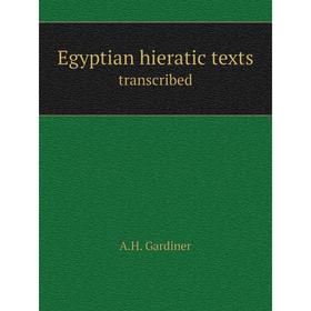

Книга Egyptian hieratic textstranscribed