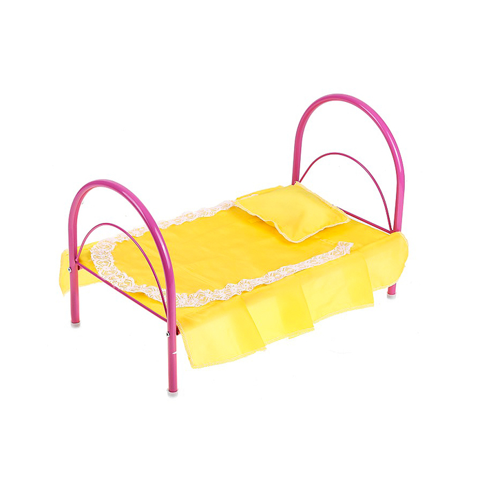 Кроватка для кукол 1, цвета МИКС