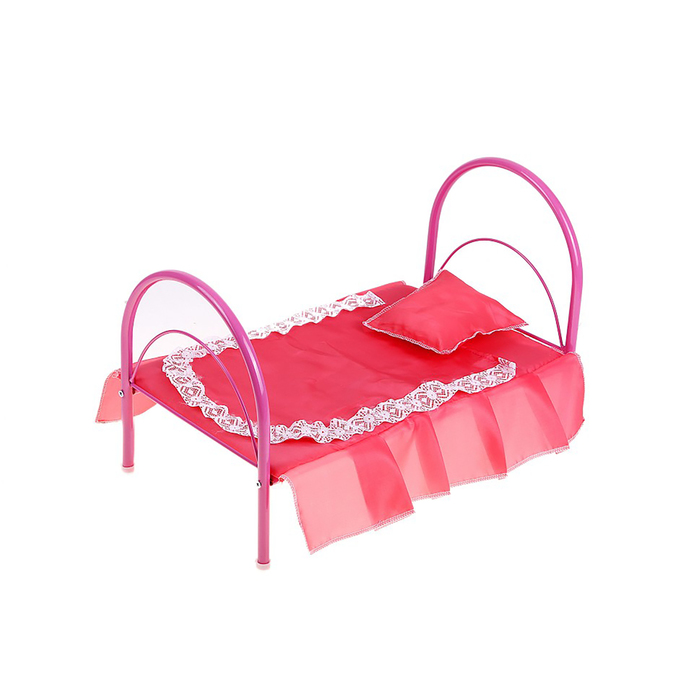 Кроватка для кукол 1, цвета МИКС