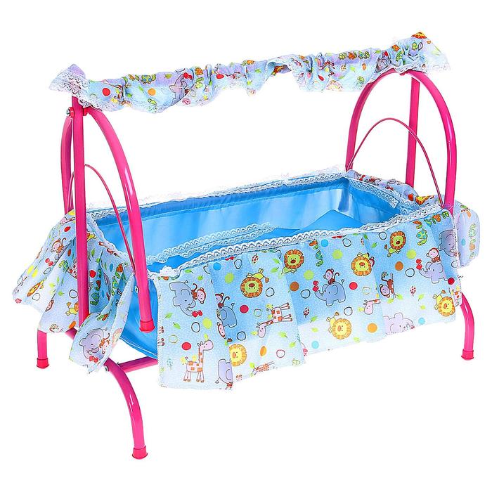 Кроватка для кукол № 4, цвета МИКС